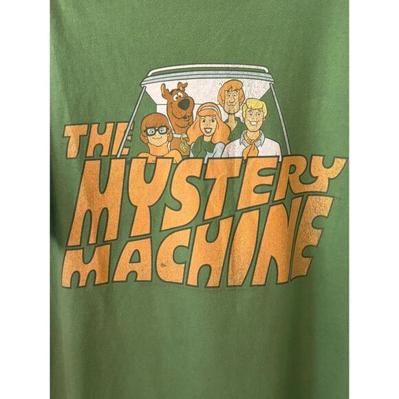 Port & Company Scooby Doo & Gang “Mystery Machine” T-Shirt Green Unisex 2XL - Picture 2 of 5